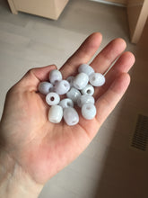 Load image into Gallery viewer, 13.5/12.5mm Type A 100% Natural light purple white Jadeite Jade LuluTong (Every road is smooth) pendant group PA135