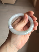 Load image into Gallery viewer, 54.5mm certified 100% natural Type A light green white yellow purple(FU LU SHOU) round cut jadeite jade bangle AA125-4900