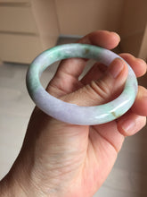 Load image into Gallery viewer, 52.5mm Certified 100% natural Type A sunny Green Brown Purple(Fu Lu Shou) jadeite jade bangle PH248-0503