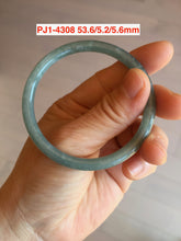 Load image into Gallery viewer, Sale! 56-62mm Certified type A 100% Natural dark green/blue/black/gray slim round cut Guatemala Jadeite bangle(different size with defects) group GL31
