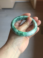 Load image into Gallery viewer, 56.7mm certified 100% natural Type A sunny green white jadeite bangle PD151-6268
