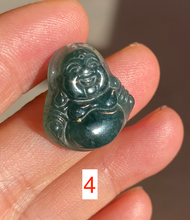 Load image into Gallery viewer, 100% Natural blue gray green Guatemala jadeite Jade happy buddha pendant group BH58