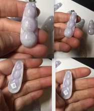 Load image into Gallery viewer, Type A 100% Natural white/green/purple Four Seasons Fortune Beans jadeite jade pendant group BK101