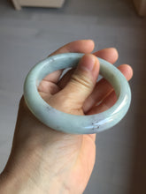 Load image into Gallery viewer, 57.5mm certified Type A 100% Natural light green/purple/black Jadeite Jade bangle BM104-5273