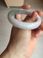 Load image into Gallery viewer, 57.5mm certified Type A 100% Natural dark green purple white Jadeite Jade bangle Y158-3015