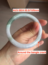 Load image into Gallery viewer, Sale! 56-62mm 100% Natural dark green light green purple white jadeite jade bangle group A61(add on item))