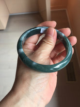 Load image into Gallery viewer, 60.6mm Certified Type A 100% Natural dark green/blue/gray/black Guatemala Jadeite bangle PB278-0712