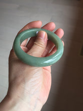 Load image into Gallery viewer, 52mm certified natural 100% natural Type A summer leave green jadeite jade bangle AA86-4910