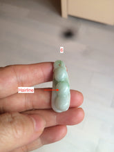 Load image into Gallery viewer, Type A 100% Natural white/green/purple Four Seasons Fortune Beans jadeite jade pendant group W108