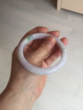 Load image into Gallery viewer, 57.5mm certified 100% natural type A light green/purple/yellow(FU LU SHOU) jadeite jade bangle BN82-8715