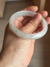 Load image into Gallery viewer, 53.5mm 100% natural certified icy watery light green/white/light purple jadeite jade bangle AU40-8149