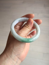 Load image into Gallery viewer, 55.2mm Certified Type A 100% Natural sunny green/light purple Jadeite Jade bangle BM27-0795