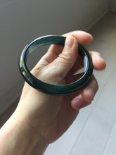Load image into Gallery viewer, 59.2mm Certified Type A 100% Natural dark green/blue/gray/black Guatemala Jadeite bangle PJ142-1475