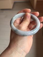 Load image into Gallery viewer, 59mm certified 100% natural Type A light green/purple white Snowy Pine Forest jadeite jade bangle PC200-3060