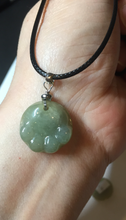 Load image into Gallery viewer, 100% Natural type A green brown doggy paw Jadeite Jade pendant AX154