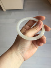 Load image into Gallery viewer, 56mm certified 100% natural type A light yellow brown sugar flat jadeite jade bangle PA169-6634