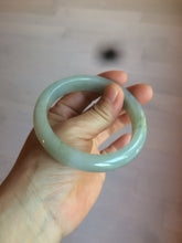 Load image into Gallery viewer, 57.3 mm Certified Type A 100% Natural green/gray Jadeite Jade bangle AZ69-0347