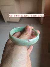 Load image into Gallery viewer, 52.5mm certified 100% natural Type A sunny green red yellow thin jadeite jade bangle GL19-1-4129