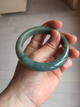Load image into Gallery viewer, 54.3mm Certified 100% natural Type A oily dark green/blue/brown/gray (老油青) jadeite jade bangle PH189-6938