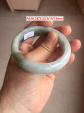 Load image into Gallery viewer, 52-63mm certified Type A 100% Natural dark green/white/black Jadeite Jade bangle group with defects GL1