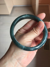 Load image into Gallery viewer, 60.8mm Certified Type A 100% Natural dark green/blue/gray/black Guatemala Jadeite bangle PB279-0687