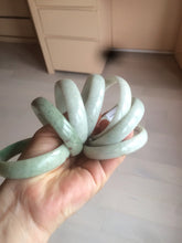 Load image into Gallery viewer, 52.8mm certified 100% natural Type A light green red yellow gray thin jadeite jade bangle group GL20