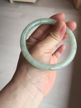 Load image into Gallery viewer, 58.6mm Certified Type A 100% Natural light green/brown round cut Jadeite Jade bangle AR109-4512