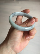 Load image into Gallery viewer, 59mm Certified Type A 100% Natural green gray black(Wuji, 淡乌鸡) Jadeite Jade bangle BQ55-6886