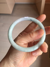 Load image into Gallery viewer, 61mm certified Type A 100% Natural light green light purple round cut Jadeite Jade bangle PH218-3235