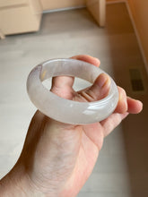 Load image into Gallery viewer, 52mm 100% natural icy light purple/pink Quartzite (Shetaicui jade) bangle SY54