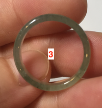Load image into Gallery viewer, 17.5mm 7 1/4 100% natural type A icy watery green/blue icy watery Guatemala jadeite jade band ring group BP78