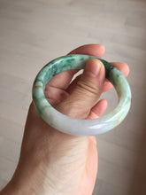Load image into Gallery viewer, 51.5mm certified 100% natural Type A sunny green/purple/yellow(FU LU SHOU) jadeite jade bangle BK45-5080