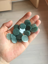 Load image into Gallery viewer, 100% Natural type A dark blue/green/gray round Guatemala Jadeite Jade safe and sound pendant group BF155