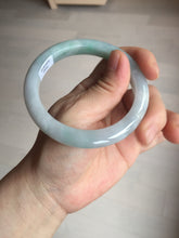 Load image into Gallery viewer, 56.5mm certified 100% natural type A white/light green white purple jadeite jade bangle AH107-0546