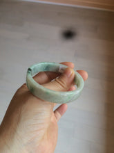 Load image into Gallery viewer, 51.7mm Certified type A 100% Natural sunny green/purple square Jadeite Jade bangle AZ56-7274