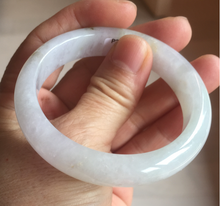 Load image into Gallery viewer, 51.5mm certified 100% natural type A icy watery light green/purple jadeite jade bangle BQ1-8154