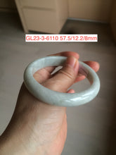 Load image into Gallery viewer, 54-63mm certified Type A 100% Natural dark green/white/black Jadeite Jade bangle group with defects GL23