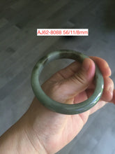 Load image into Gallery viewer, 52-58mm certified type A 100% Natural dark green/white/purple Jadeite Jade bangle group U7