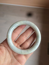 Load image into Gallery viewer, 56.8mm certified 100% natural type A light green/purple/yellow round cut jadeite jade bangle D121-8931