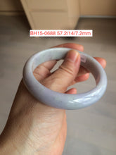 Load image into Gallery viewer, 52-60mm Certified type A 100% size 56-60mm Natural green/white/purple Jadeite bangle with defects group BH15