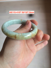 Load image into Gallery viewer, Sale! Type A 100% Natural dark green/white/black Jadeite Jade bangle with defects group 3