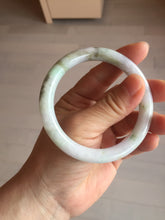 Load image into Gallery viewer, 55.3mm certified 100% natural Type A light green purple brown round cut jadeite jade bangle BS111-2543