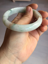 Load image into Gallery viewer, 57.5mm certificated Type A 100% Natural light green/red/brown Jadeite Jade bangle Y165-7275