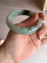 Load image into Gallery viewer, Shopify only 52.9mm Certified Type A 100% Natural green flying flowers Jadeite Jade bangle BF125-8568