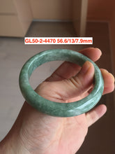 Load image into Gallery viewer, 52-63mm certified Type A 100% Natural dark green/white/black Jadeite Jade bangle group with defects GL1