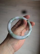 Load image into Gallery viewer, 58.8mm Certified Type A 100% Natural green/purple/brown Jadeite Jade bangle C86-5287