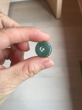 Load image into Gallery viewer, 12-18mm Type A 100% Natural blue light green dark green gray Guatemala Jadeite Jade Safety Guardian Button donuts Pendant group BS142