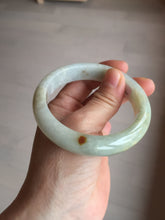 Load image into Gallery viewer, 55.4mm certified Type A 100% Natural green/yellow/purple/red Jadeite Jade bangle BM91-9786