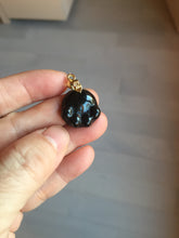 Load image into Gallery viewer, 100% Natural type A black paw Jadeite Jade pendant group BG208