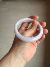 Load image into Gallery viewer, 56.1mm certified 100% Natural type A light purple white Jadeite Jade bangle PH194-8257